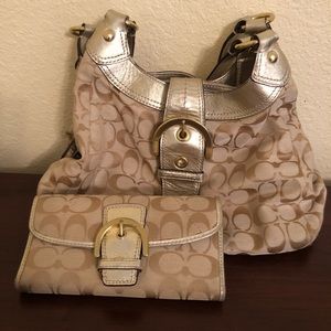 Coach purse and wallet